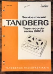 Tandberg 1600X Tape Recorder Service Manual *original*. Fixed Price $34.97.