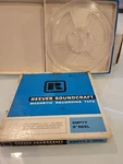 (2)REEVES Soundcraft Magnetic Recording Tape Empty 7'' Reel - Clear, Nob. Fixed Price $24.17.