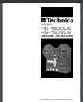 Technics Reel To Tape Deck RS-1500US , RS-1506US Owner Manual 14 Pages. Fixed Price $10.00.