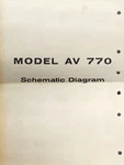 Ampex AV-770 Recorder Schematic. Fixed Price $20.00.