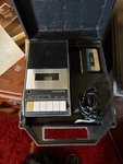 Vintage Concord F-105 Portable Cassette Tape Recorder With Hard Carrying Case. Fixed Price $45.00.
