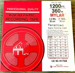 Realistic Reel To 7" Recording Tape 1200' Mylar 1.5 Mil 44-736A Sealed. Fixed Price $9.99.