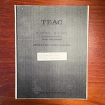 Vintage Teac R1000/R1100 Stereophonic Tape Recorder Operating Instructions Copy. Fixed Price $15.00.