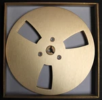 New Analog Audio 7" X 1/4" Metal Tape Reel-trident Hub-gold-akai Teac Pioneer. Fixed Price $31.95.