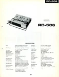 Vintage Sharp Service Manual Portable Tape Recorder Reel To Model RD-506. Fixed Price $16.00.