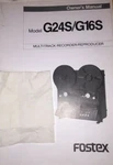 Fostex G24S/G16S Track 1/2'' Reel Recorder Manual Copy. Fixed Price $50.00.