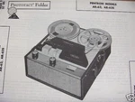 Pentron & AR-62S Tape Recorder Photofact. Fixed Price $6.50.