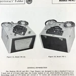 1952 Pentron Tape Recorder PB-A2 PB-1 Service Wire Schematic Repair Manual Vtg. Fixed Price $9.99.