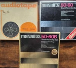 Lot Of 3 Low Noise Reel Tapes 7"- Maxell And 50-60B +1 Audio Tp. Fixed Price $42.00.
