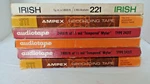 Lot Of 6 Ampex/audiotape/irish Reel Tapes With Boxes Prerecorded/blank. Fixed Price $24.00.
