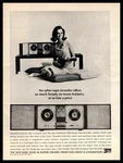 1965 Wollensak 5280 Stereo Tape Recorder Brunette Plays Ukulele Vintage Print Ad. Fixed Price $5.57.