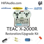 Teac X-2000R Reel Deck Restoration Service Kit Repair Rebuild Capacitor. Fixed Price $185.00.