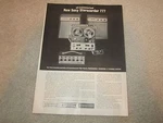 Sony S-2, S-4 Open Reel 1962 Ad, Page, Article, MX-777 Mixer, Rare Info. Fixed Price $9.99.