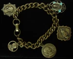 Vintage Catholic Charm Bracelet With 5 Medals 1 Sterling Mary Jesus Pope. Fixed Price $79.99.
