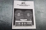 Revox B77 Reel To Stereo Tape Recorder Instructions Service Manual. Fixed Price $25.99.