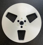 Vintage 7" Meister Aluminum Metal Take Up Reel To 1/4" Tape 3 Window. Fixed Price $29.99.