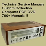 Technics Service Manuals Audio Hifi Repair Technical Schematics 700+ Files Dvd. Fixed Price $13.10.