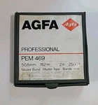 Agfa Pem 469 1/4" Professional Master 10.5 Tape 762M 2500FT #72. Fixed Price $30.00.