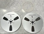 Pair Of Vintage Realistic Metal 7" Take Up Reels No. 44-280 With Spacers. Fixed Price $79.95.