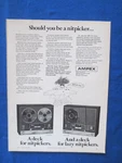 Ampex 755 / 1455 Reel To Magazine Ad Audio December 1968. Fixed Price $20.01.