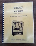 Teac A-7010U Copy Of Operating Instruction / User Manual Color. Fixed Price $22.00.