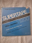 Vintage Realistic Supertape Reel To 7" 1800FT New Sealed Nos. Fixed Price $23.00.