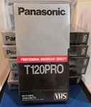 6 Panasonic Vhs Professional Broadcast Quality NV-T120PQ.MADE In Japan. Fixed Price $59.95.