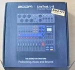 Zoom Livetrak L-8 Podcast Digital Mixer/recorder Black Open Box. Fixed Price $379.95.