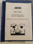 Otari ARS-1000 Automated Radio Station Reproducer Instruction Maintenance Manual. Fixed Price $29.95.