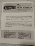 Viking RP83 Record Playback Pre-amplifier Owners Service Manual Photocopy. Fixed Price $24.99.
