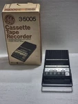 Vintage Portable Cassette Tape Recorder #3-5005 General Electric Tested Works. Fixed Price $24.99.