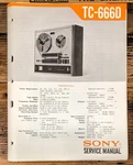 Sony TC-666D Reel To Service Manual *original*. Fixed Price $34.97.