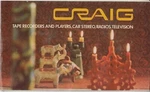 Vintage Craig Tape Recorder Transistor Radio Tv Car Stereo Catalog. Fixed Price $17.50.