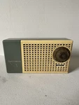 1956 Raytheon T-100 Gray-ivory Transistorized Radio Tested And Working Used. Fixed Price $349.99.