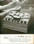 1963 Ampex F-44 Reel To Player Recorder Hifi Dealer Original Brochure Tape. Fixed Price $16.50.