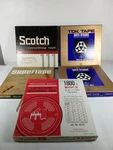 Reel Lot Of 5 7" Pre Recorded Tdk Realistic Scotch 1800-SD Supertape 3M. Fixed Price $45.29.