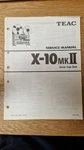 Teac X-10 Mkii Original Service Manual Reel To Tape Recorder. Fixed Price $23.57.