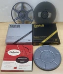(8) Reel Tape Scotch 3M 1/4" X 7" 7R-2400 7RR-1800 Silvertone (2 Empty). Fixed Price $54.99.
