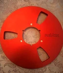 Revox Original 10.5" Take-up Reel -- Red Swiss Made. Fixed Price $79.00.