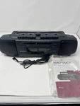 Magnavox Aw 7035/17 Stereo Boombox Dual Tape Player Am/fm Tested, Works.. Fixed Price $45.00.