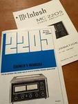 Mcintosh MC2205 Stereo Power Amplifier Service & Owner's Manual * New. Fixed Price $29.95.