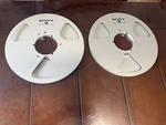 Vintage Sony R-11A Metal Take Up Reel 10.5" X 1/4" Tape Very Nice Condition Pair. Fixed Price $125.00.