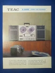 Teac A-1600U Reel Brochure Factory Original The Real Thing. Fixed Price $11.99.