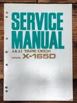 Akai Model X-165D Reel To Service Manual *original*. Fixed Price $29.97.