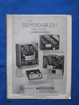 Kenwood KW-8077 KW-5066 KW-4066 KX-7010 Magazine Ad Audio June 1970. Fixed Price $19.72.