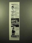 1963 Miranda Mirandette Tape Recorder Ad. Fixed Price $17.99.