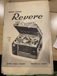 Vintage Revere Tape Recorders Service Manual T-100 TR-200 TS-300 TS-301. Fixed Price $5.99.