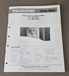 Panasonic Stereo Tape Recorder RS-761S Service Manual D-4390. Fixed Price $99.95.