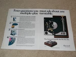Garrard Zero Z2000B Turntable Ad, 1973, Pg, Articles, Info. Fixed Price $9.99.