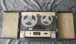 Vintage Wollensak 1280 Reel To Stereo Tape Recorder Complete W/ Cables Mcm. Fixed Price $159.00.